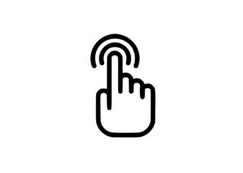 touch-screen interactivity icon