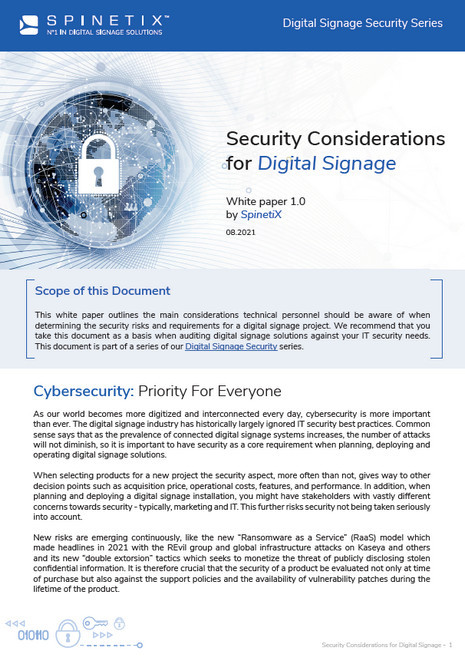 spinetix free whitepaper on security cover page thumbnail