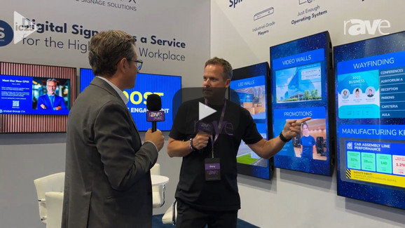 InfoComm 2025 Booth with CEO Francesco Ziliani