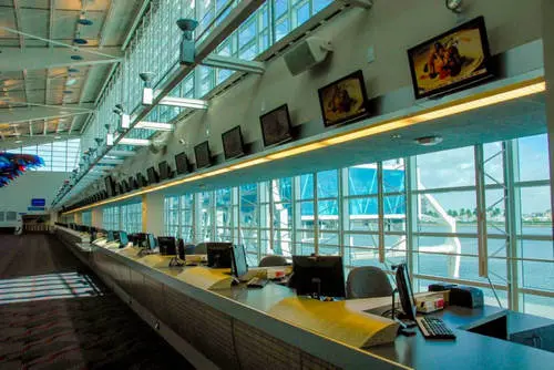 spinetix digital signage solution at port canaveral florida