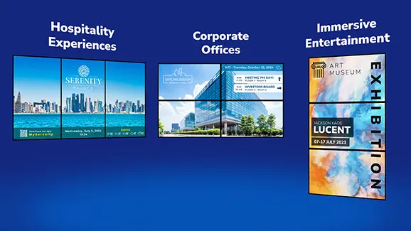 video walls made easy with spinetix arya wizard