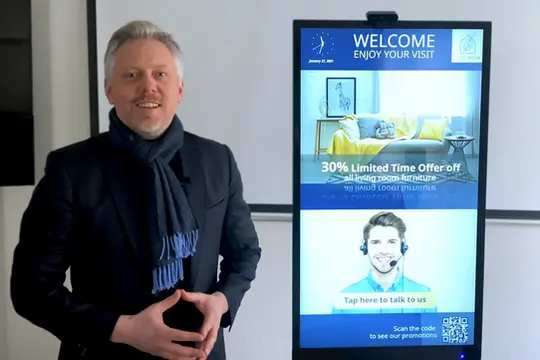 live-agent integrated digital signage solution presentation