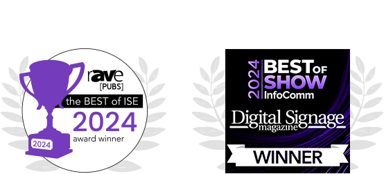 rave best video wall media player award for spinetix ibx440