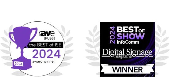 rave best video wall media player award for spinetix ibx440